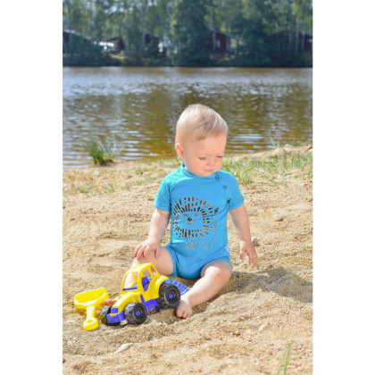 Overal tenký krátky Outlast® UV 50+ - azúrová