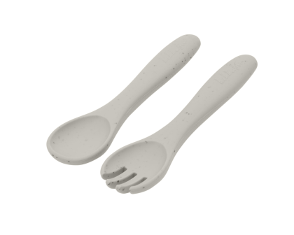 Príbor 2-dielny Platinum Silicone KikkaBoo