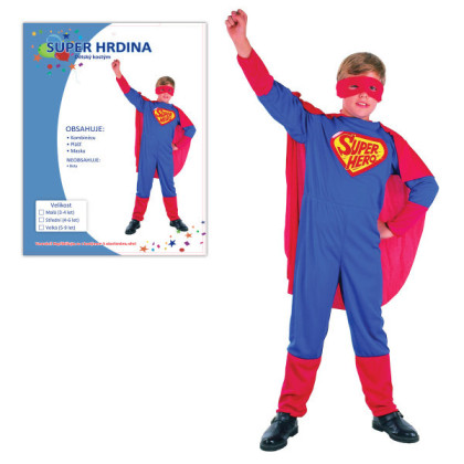 Karnevalový kostým SUPER HRDINA Veľ. S