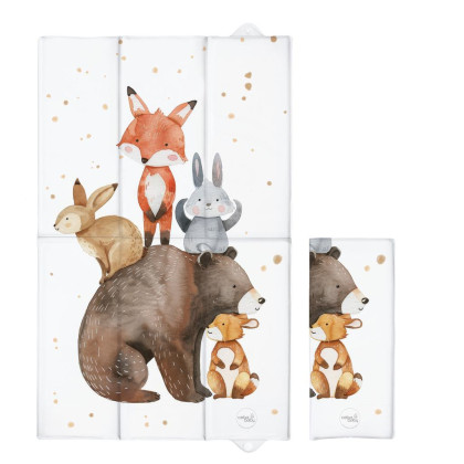 Podložka prebaľovacia cestovná (80x50 cm) Basic Ceba Forest Friends