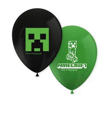 Minecraft - 8ks latexové balóniky 11"/28 cm