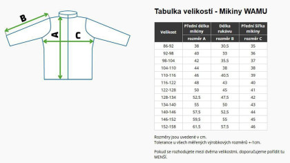 Fleecová mikina detská Mozaika - modrá Wamu
