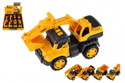 Auto stavebný nákladný kov/plast 13 cm na zotrvačník