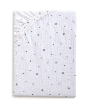 Mušelínové prestieradlo Dizajn s gumou 60 x 120 cm BabyMatex