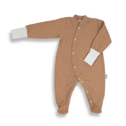 Dojčenský overal na spanie Dot brown hnedá Esito