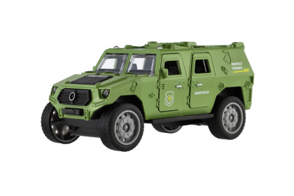 Auto vojenské plast 13 cm na zotrvačník