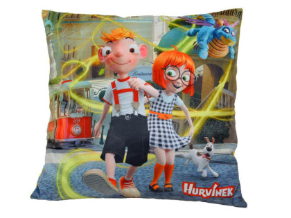 Vankúš Hurvínek 30 x 30 cm