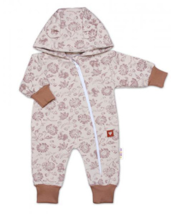 Rastúci overálok, čiapočka a topánočky, 3D, Garden - béžová Baby Nellys