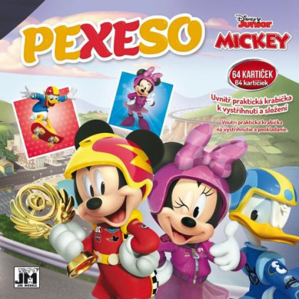 Pexeso v zošite - Mickey a pretekári