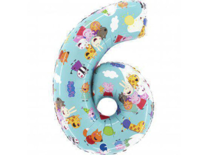 Prasiatko Pepina (66cm,26") fóliový balónik nafukovacia číslica