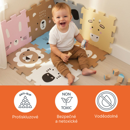 Penová podložka Puzzle 30x30 cm 9 ks Zopa