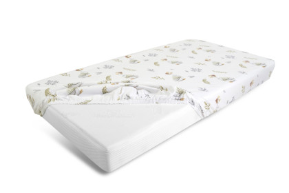 Bavlnená prestieradlo s gumou a potlačou 70 x 140 cm Babymatex