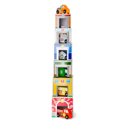 Stohovanie budov a áut Melissa & Doug