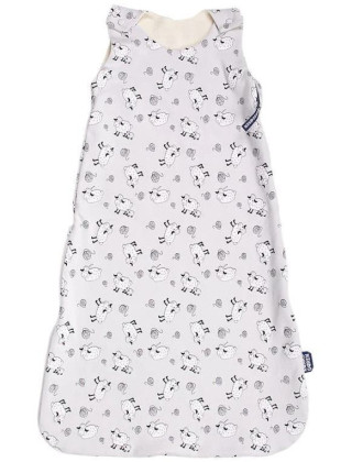 Merino spací vak bio so zipsom na boku ovečky šedej