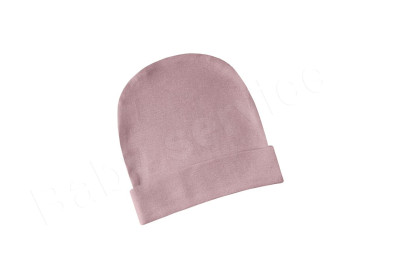 Čiapočka pružná s nápletom púdrová Baby Service