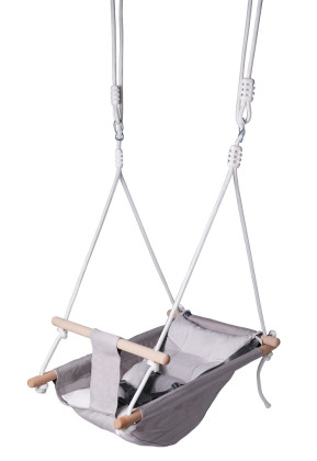 Hojdačka pre najmenších 2Kids Toys šedá