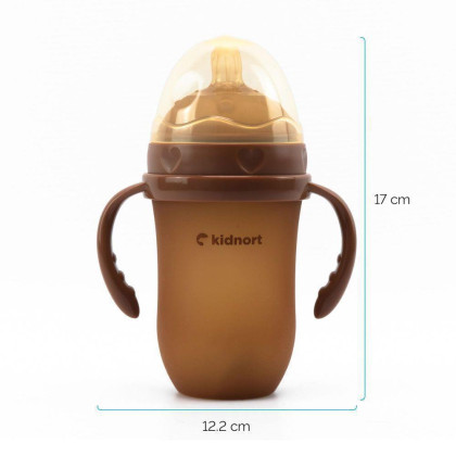 Dojčenská fľaša pre dojčené deti Eple 250 ml 6 m+ Kidnort