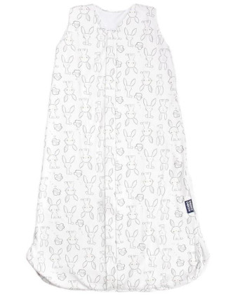 Letný 3D spací vak bambus zajac smotanový