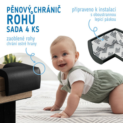 Ochrana rohov a hrán penová sada 4 ks Sipo