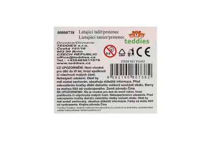 Lietajúci tanier/prstenec 25cm