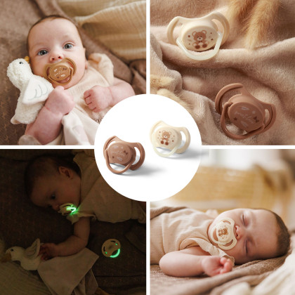 Cumlíky silikónové symetrické 0 - 6 m, 2 ks BabyOno