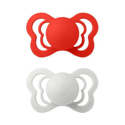 Bibs cumlíky kaučuk ortodonické 2 ks Couture 0-6 mesiacov