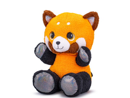Panda červená plyšová 24 cm sediaca 0 m+