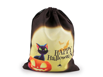Darčekové vrecúško Halloween čierne 17 x 23 cm