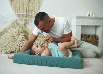 Mušelínový poťah na prebaľovaciu podložku 50 x 70/80 cm BabyMatex