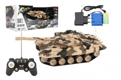 Tank RC plast 27cm 40MHz na batérie + dobíjací pack so zvukom