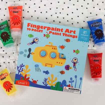 Maľovanie prstovými farbami Level 1 Svet 30 listov