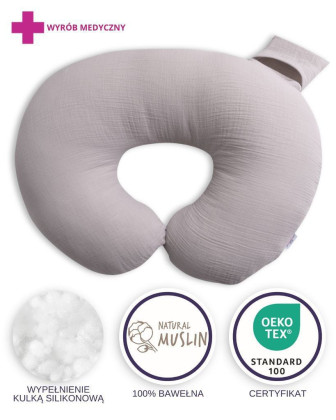 Mušelínový polohovací vankúš MiniRelax 140 cm Babymatex
