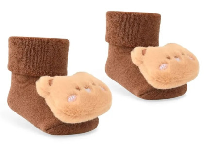 Dojčenské ponožky s plyšovou aplikáciou 0 - 6 mesiacov Be Snazzy