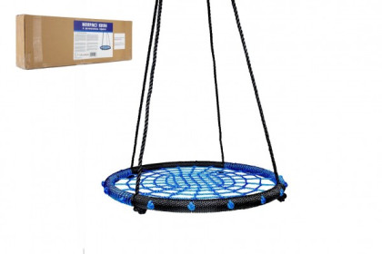 Hojdací kruh modrý 80 cm povrazová výplň