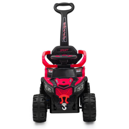 Detské elektrické odrážadlo Baby Mix Ruggy s vodiacou tyčou