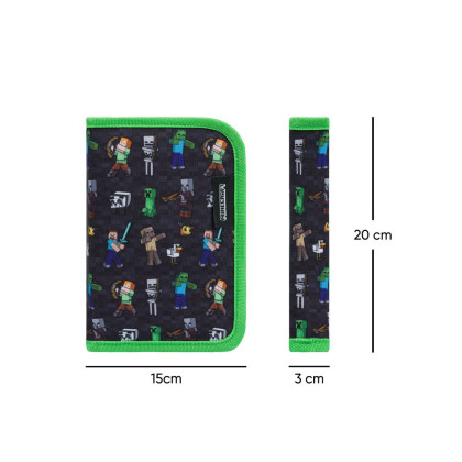 Školský peračník jednoposchodový Minecraft Baagl
