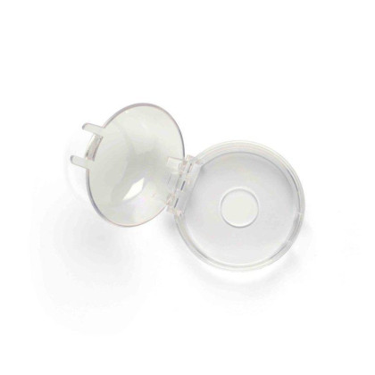 Krytky gombíkov sporáka 2 ks Transparent