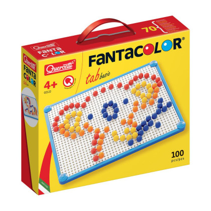 Mozaika Fantacolor Tab Basic mix 10 mm - 100 ks Quercetti