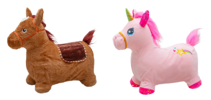 Plyšový skákací koník so zvukom Baby Mix