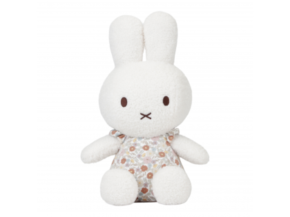 Zajačik Miffy plyšový Vintage 35 cm Kytičky