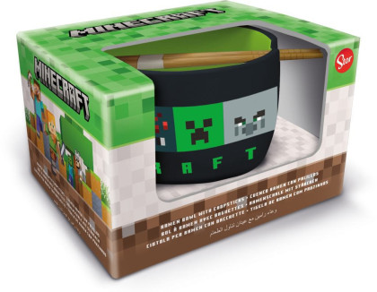 Minecraft ramien miska a paličky, darčekový set