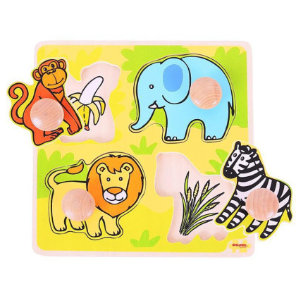 Moje prvé vkladacie puzzle safari Bigjigs Toys