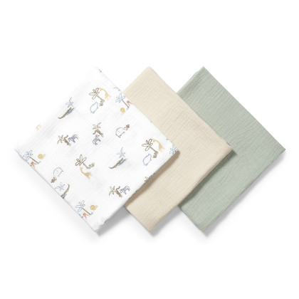 Mušelínové - super mäkké plienky, 3 ks 70x70cm Mätová Baby Ono