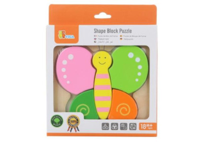 Drevené puzzle pre najmenších - motýľ