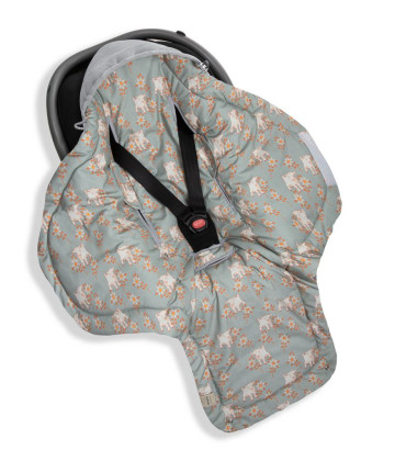 Fusak/zavinovačka/deka do autosedačky Vintage Animals Sky Blue Sleepee