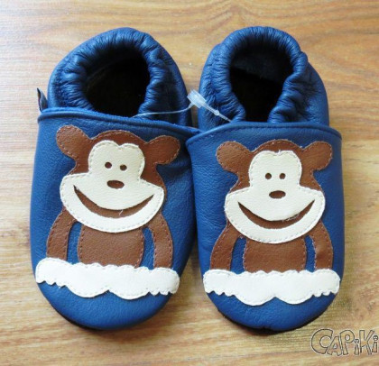 Kožené capáčky 18-24 m (22/23) 15 cm Afelo