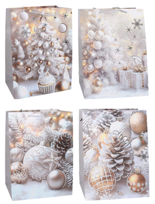 Darčeková taška L 31x40x12 cm Vianoce