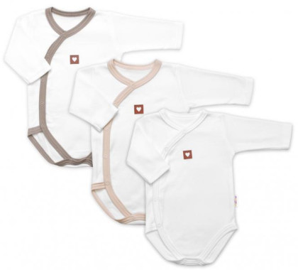 Rastúca výhodná sada 3x body s bočným zapínaním Nature Baby Nellys