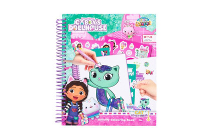 Kniha omaľovánok a aktivít Gábinkin kúzelný domček