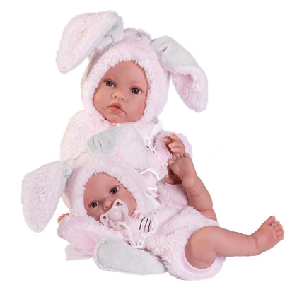 Realistická bábika bábätko s celovinylovým telom 42 cm Erika 50419 Antonio Juan